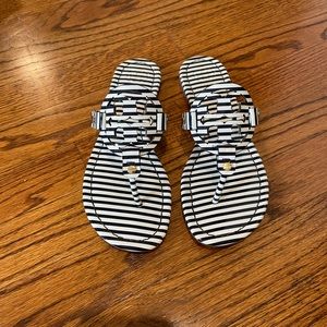 Tory Burch Miller Patent Blue Stripe